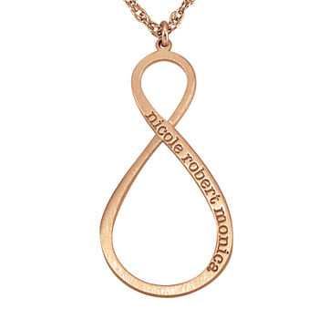 Personalized Infinity Name Pendant Necklace