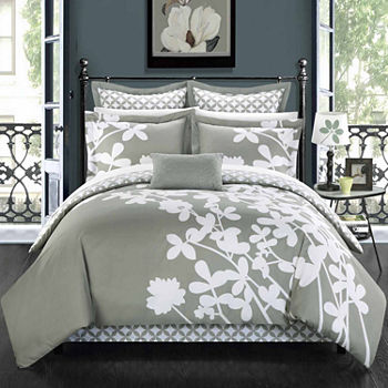 Chic Home Iris 11-pc. Floral Complete Bedding Set with Sheets
