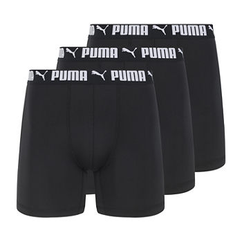 Puma Athletic Fit Mens 3 Pack Boxer Briefs
