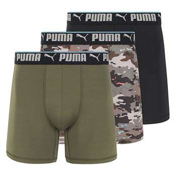 Puma Sports Style Mens 3 Pack Boxer Briefs