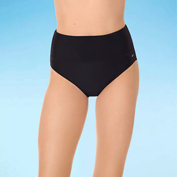 Reebok Womens High Waist Bikini Swimsuit Bottom