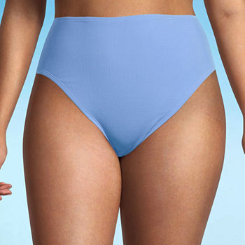 Decree Womens Lined Textured High Waist Bikini Swimsuit Bottom Juniors Plus