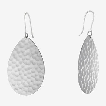 Silver Reflections Pure Silver Over Brass Pear Drop Earrings