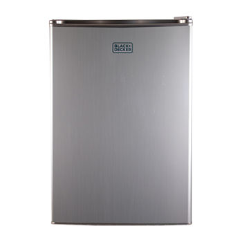 BLACK+DECKER 2.5-Cu. Ft. Compact Refrigerator - Stainless Steel