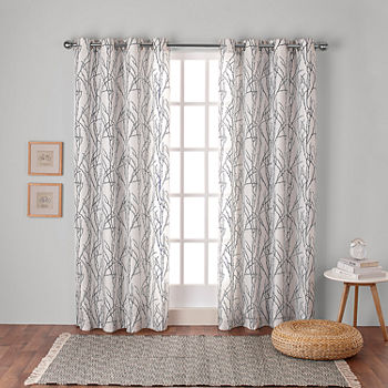 Exclusive Home Curtains Branches Light-Filtering Grommet Top Set of 2 Curtain Panel