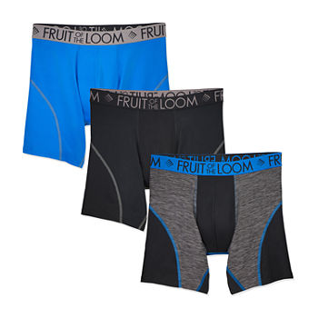 Fruit of the Loom 3 Pair Breathable Performance Boxer Briefs