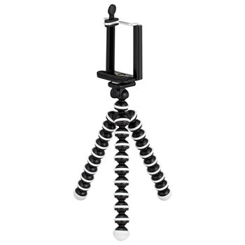 GPX TPD78B 7 in. Bendable Tripod with 10-Section Legs and Slip-Resistant Grips
