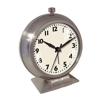 Big Ben Metal Case Bedside Alarm Clock with White Dial