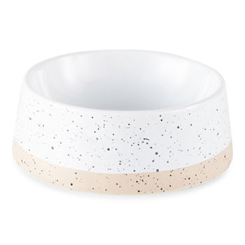 Paw And Tail Two-Tone Speckle Pet Bowl