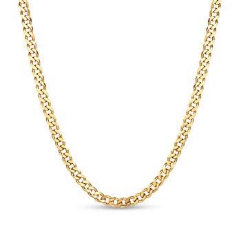 Made in Italy 18K Gold Over Silver 30 Inch Solid Chain Necklace