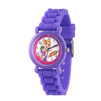 Disney Tangled Girls Purple Strap Watch Wds000147