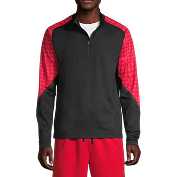 Sports Illustrated Mens Long Sleeve Quarter-Zip Pullover