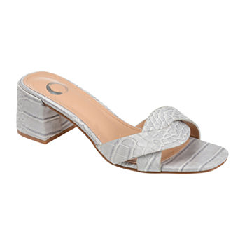 Journee Collection Womens Perette Heeled Sandals