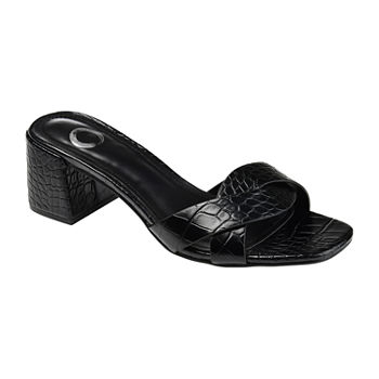 Journee Collection Womens Perette Heeled Sandals