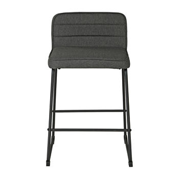 Signature Design by Ashley Nerison 2-pc. Counter Height Upholstered Bar Stool