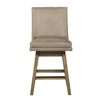 Signature Design by Ashley Tallenger 2-pc. Counter Height Upholstered Swivel Bar Stool