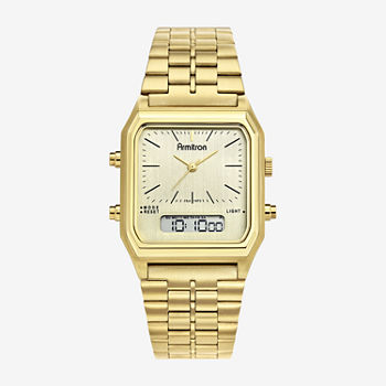 Armitron All Sport Mens Gold Tone Stainless Steel Bracelet Watch 20/5453chgp