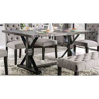 Nimitz Dinning Room And Kitchen Collection Rectangular Wood-Top Dining Table