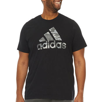 adidas Core Sport Inspired Big and Tall Mens Crew Neck Short Sleeve Athletic Fit Graphic T-Shirt