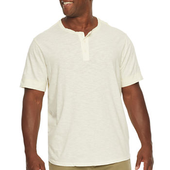 Mutual Weave Big and Tall Mens Short Sleeve Regular Fit Henley Shirt