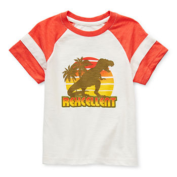 Thereabouts Toddler Boys Crew Neck Short Sleeve Graphic T-Shirt