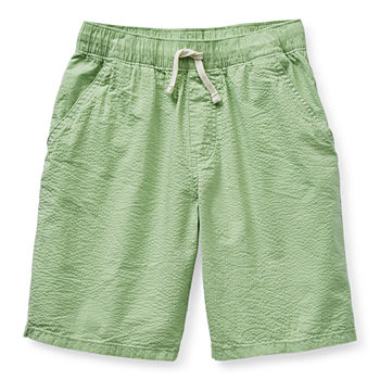 Thereabouts Pull On Seersucker Little & Big Boys Jogger Short