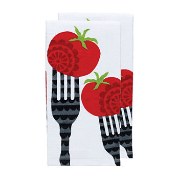 T-Fal Print Dual Fork 2-pc. Kitchen Towel