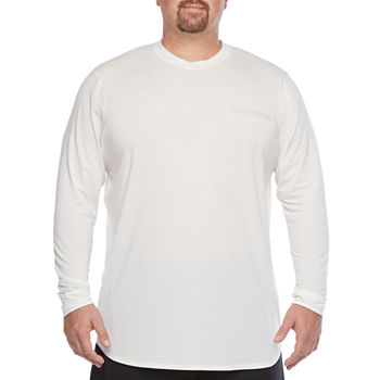 Msx By Michael Strahan Big and Tall Mens Crew Neck Long Sleeve Graphic T-Shirt