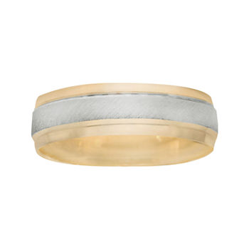 Men’s 6mm Two-Tone Gold Wedding Band