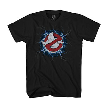 Mens Crew Neck Short Sleeve Regular Fit Ghostbusters Graphic T-Shirt