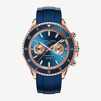 Filippo Loreti Mens Blue Strap Watch 00556