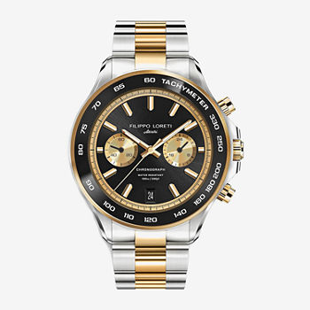 Filippo Loreti Mens Two Tone Stainless Steel Bracelet Watch 00668