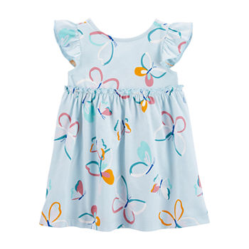 Carter's Baby Girls Short Sleeve Flutter Sleeve A-Line Dress