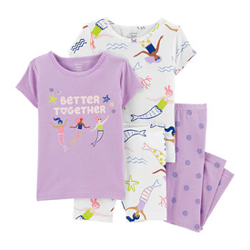 Carter's Baby Girls 4-pc. Pant Pajama Set