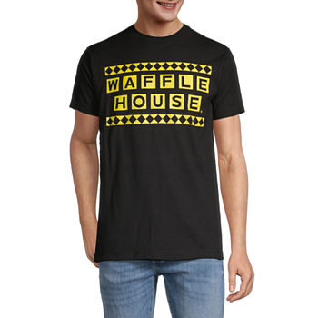 Waffle House Mens Crew Neck Short Sleeve Regular Fit Graphic T-Shirt