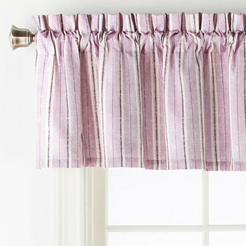 Home Expressions Rylan Rod-Pocket Tailored Valance