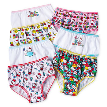 Little Girls Hello Kitty 7 Pack Brief Panty