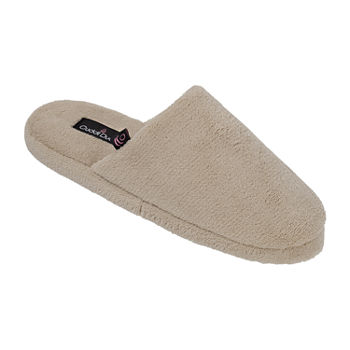 Cuddl Duds Terry Scuff With Footbed Womens Clog Slippers