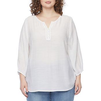 Liz Claiborne 3/4 Sleeve Tops for Women - JCPenney