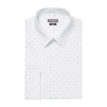 Van Heusen Flex Collar Mens Spread Collar Long Sleeve Stretch Dress Shirt