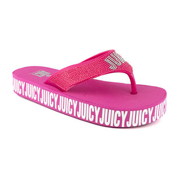 Juicy By Juicy Couture Womens Sandy Flip-Flops