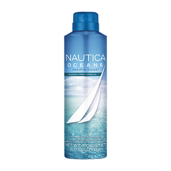 Nautica Oceans Pacific Coast Deodorizing Body Spray, 6 Oz