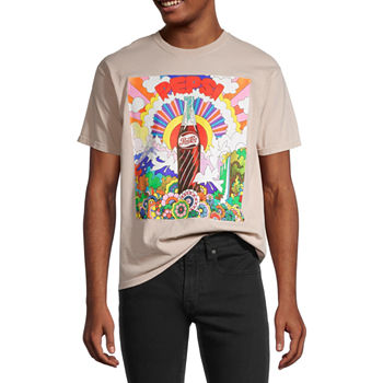Pepsi Mens Crew Neck Short Sleeve Regular Fit Graphic T-Shirt