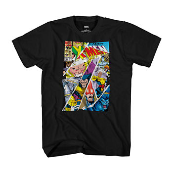 Xmen Mens Crew Neck Short Sleeve Regular Fit Marvel Graphic T-Shirt
