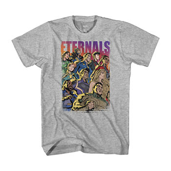 The Eternals Mens Crew Neck Short Sleeve Regular Fit Marvel Graphic T-Shirt