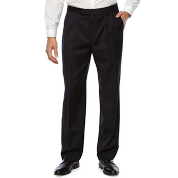 Stafford® Pleated Tuxedo Pants