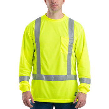 Berne Mens Long Sleeve Safety Shirt