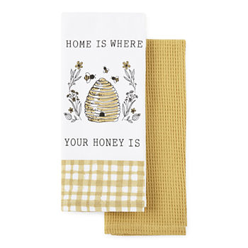 Everyday Elegance Home Is Where Your Honey Is 2-pc. Kitchen Towel Set