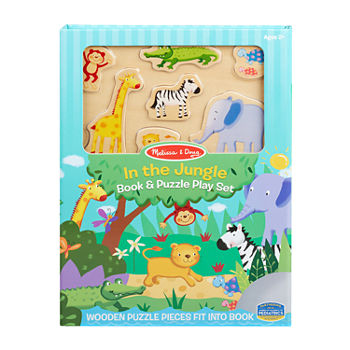 Melissa & Doug Book And Puzzle Play Set In The Jungle Activity Book