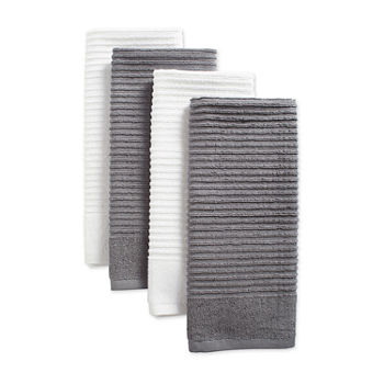 Design Imports Assorted Ribbed Terry 4-pc. Kitchen Towel